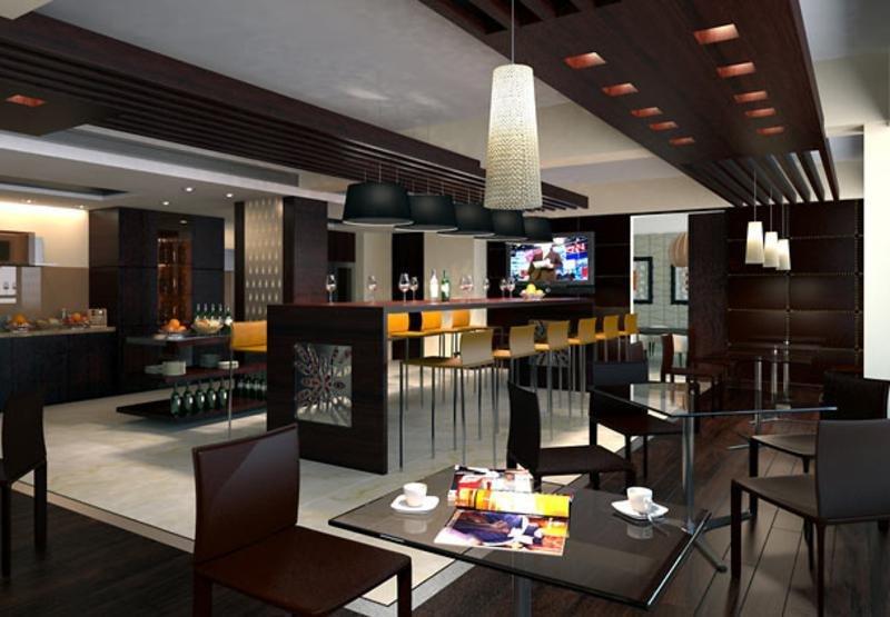 Jaipur Marriott Hotel Restaurant bilde The lounge at the airport